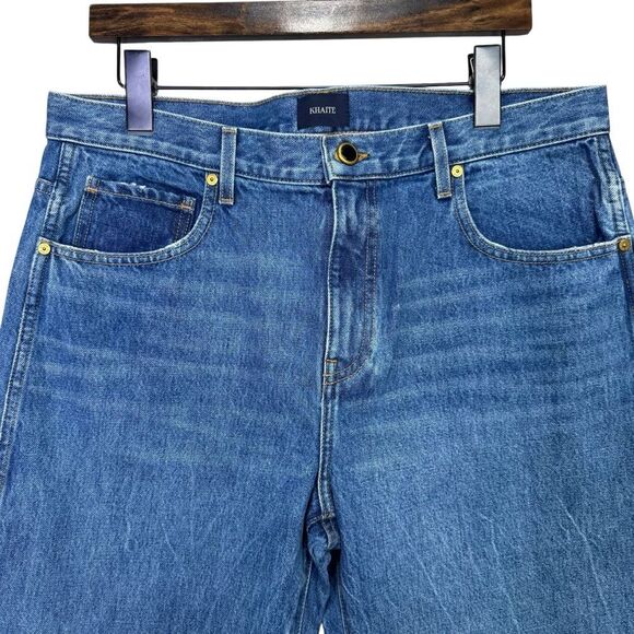 NEW KHAITE The Kerrie Raw Hem Jeans Size 32 - Picture 6 of 9